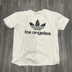 White Adidas Los Angeles Tee Shirt